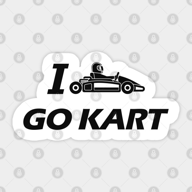 Kart - I love go kart Sticker by KC Happy Shop